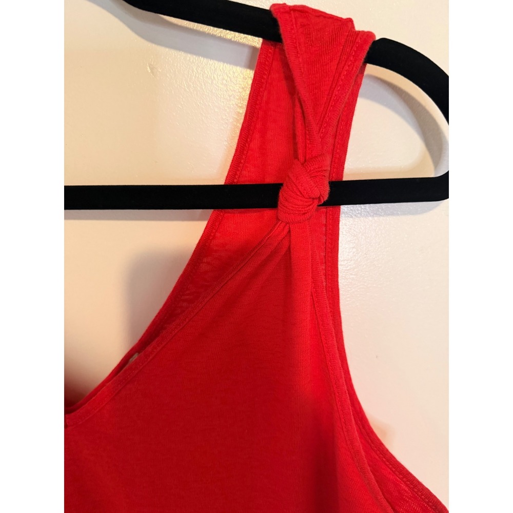 Loft Outlet V-Neck Tank Top Womens Red  Knots - Large - Picture 3 of 8